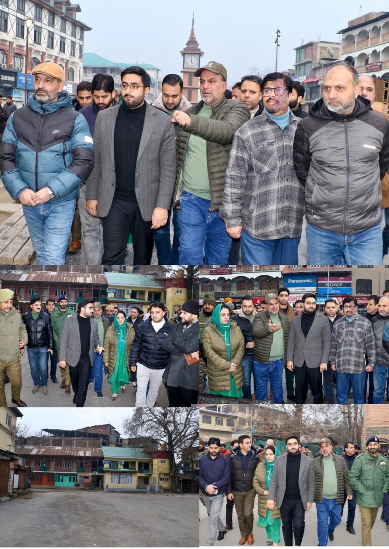 DC Srinagar  Extensive Tour of Lal Chowk area, Overviews Development Needs Of the Area