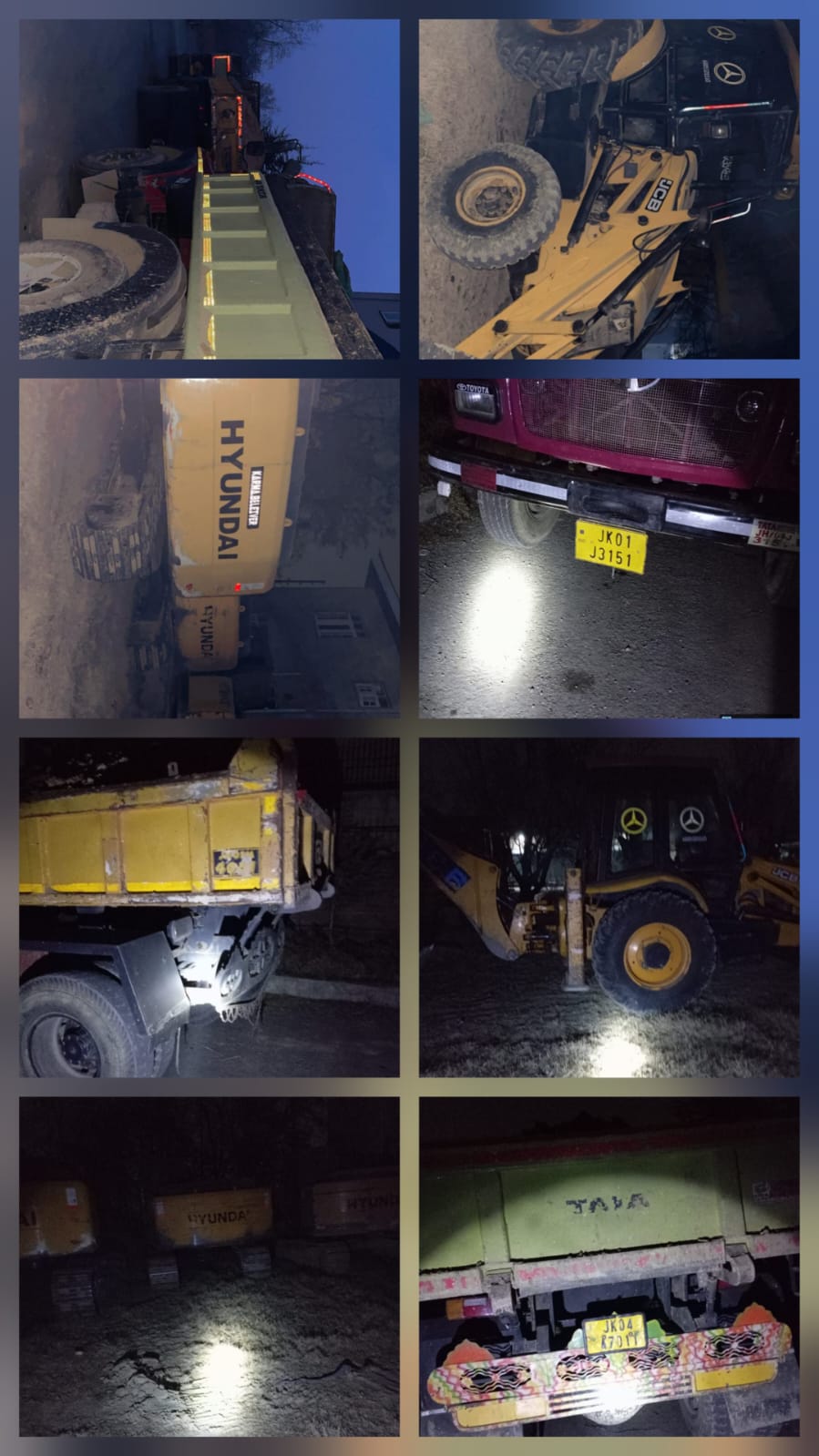 Budgam Police Crack Down on Illegal Mining During Night Raids