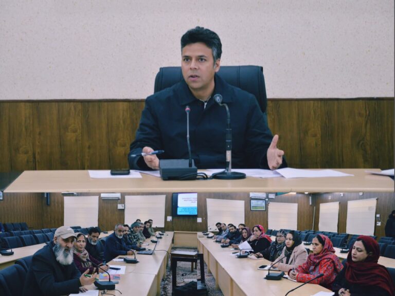 DC Budgam Chairs District Task Force Review Meeting on Pulse Polio Immunization Drive 2025.