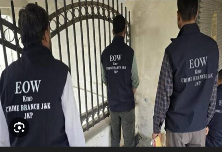 Economic Offences Wing Files Chargesheet in Major Municipal Fraud Case in Budgam*