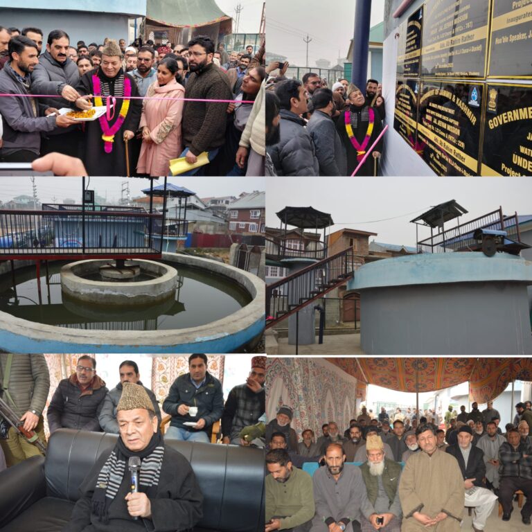 Speaker LA inaugurates Water Supply Schemes worth ₹20 cr in Zaloosa Charar-e-Sharief