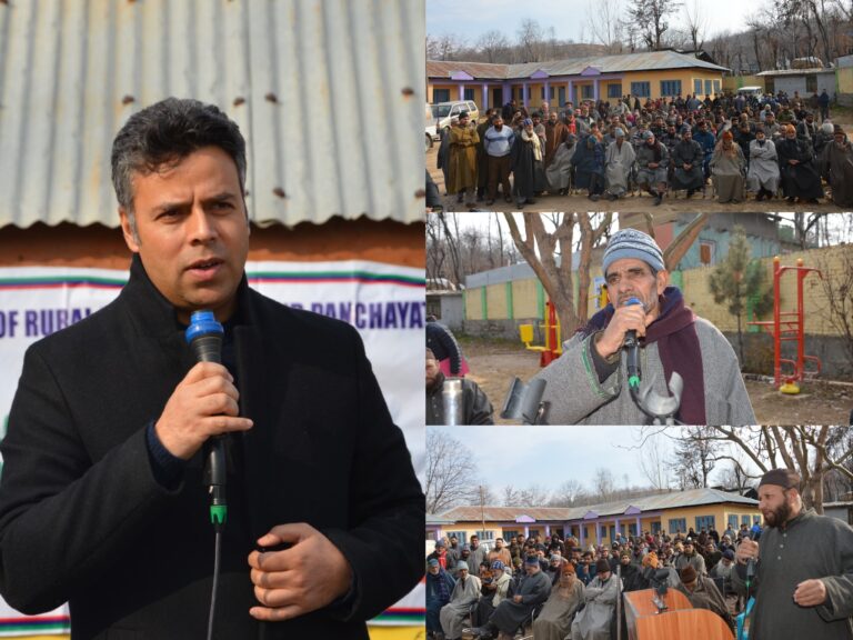 Block Diwas Held at Higher Secondary School Waterhail in Block waterhail Budgam
