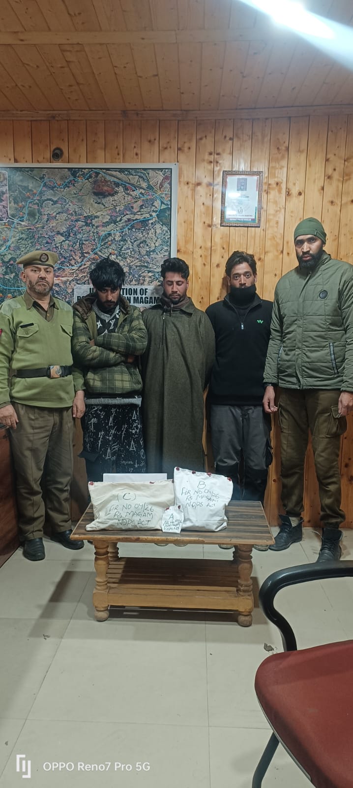 Budgam Police Arrest Three Drug Peddlers; Contraband Seized