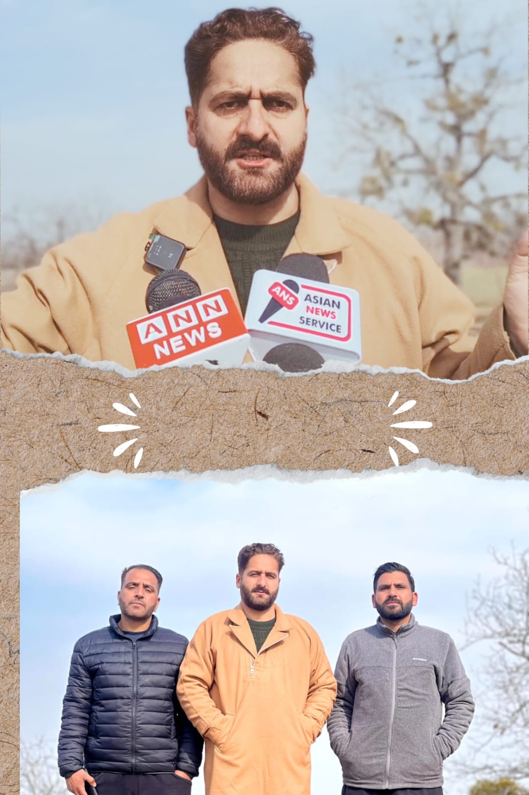 Social activist Javid Baig, along with members of different communities, visited Sangrampora Beerwa on the anniversary of the Kashmiri Hindu Pandit forced exodus day.