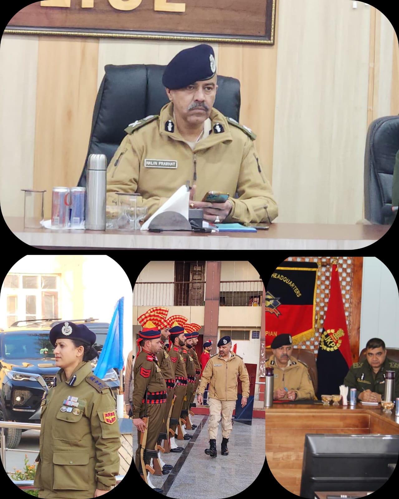 DGP J&K Shri Nalin Prabhat. IPS. Reviews Counter- Terror Grid Emphasises Operational Readiness In Pulwama.