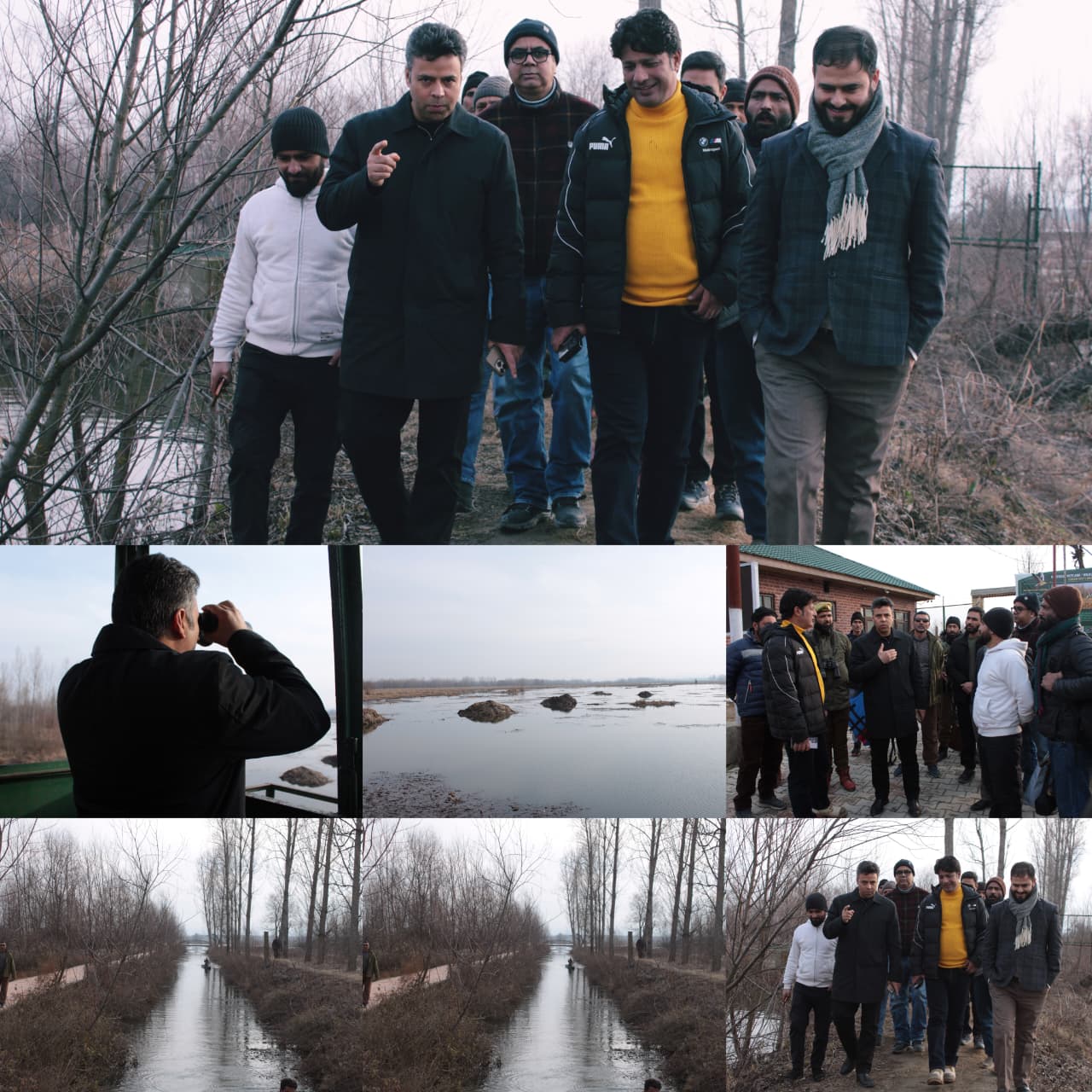 DC Budgam Conducts on Site Assessment of Hokarsar wetland Demarcation works Ramsar Site.
