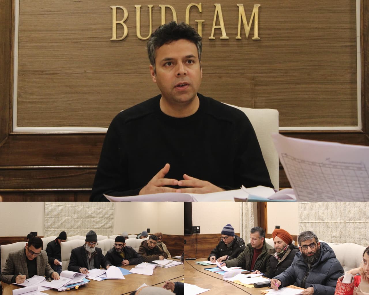 Deputy Commissioner  Budgam Reviews HADP Progress,