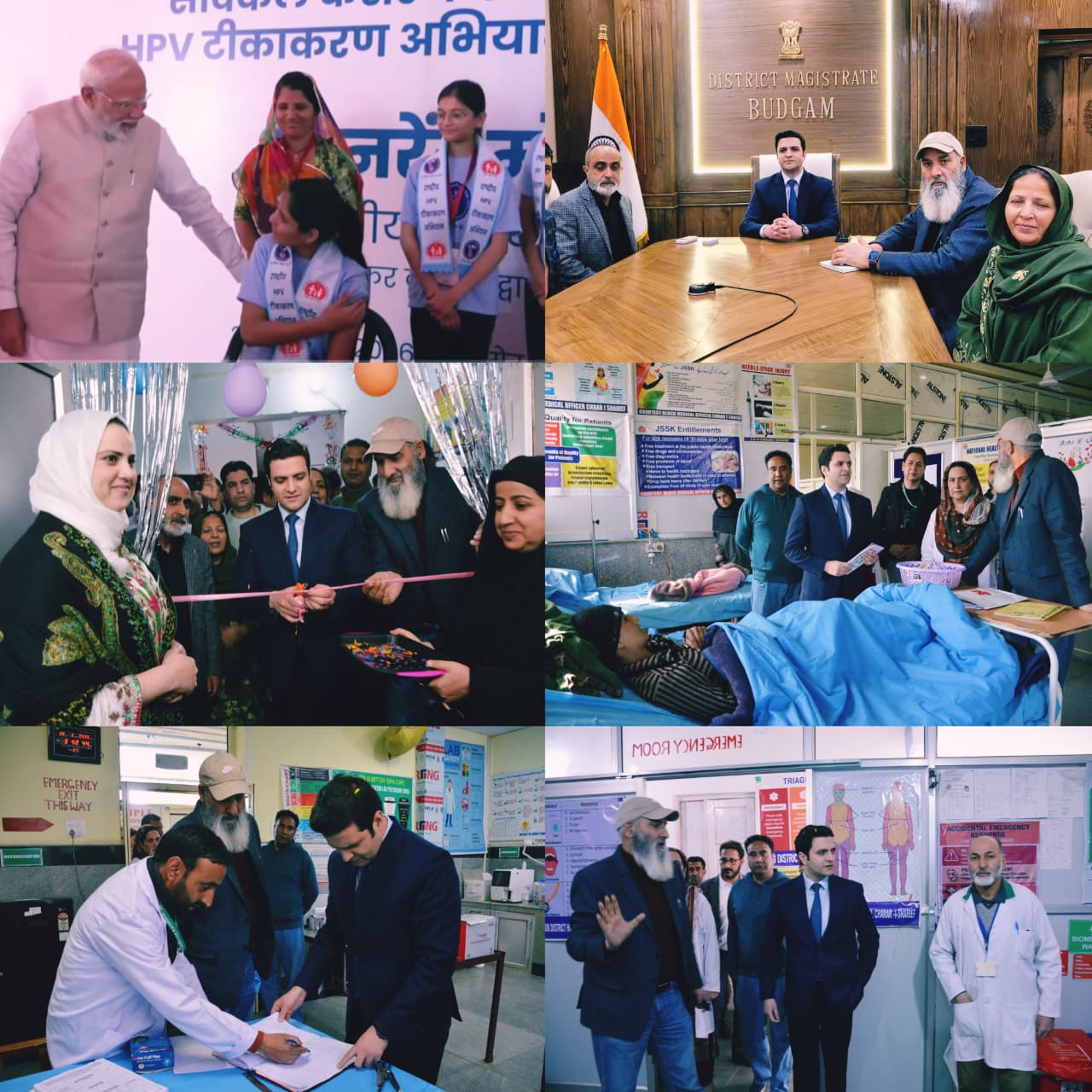 HPV Vaccination Campaign Kicks Off in Budgam;  DC Budgam Athar Aamir Khan IAS Leads from Charar-i-Sharief area of Budgam .