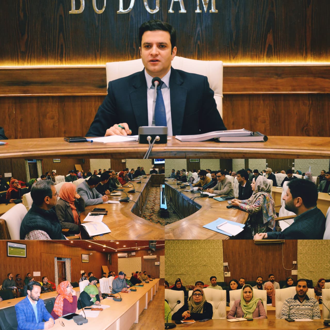 DC Budgam Chairs introductory sectoral meeting with officers of District Administration  Emphasised timely completion of development works  Calls for prompt redressal of public grievances