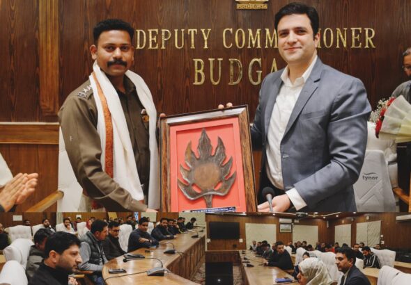 District Administration Budgam Bids Farewell to Outgoing SSP Nikhil Borkar, DC Budgam Athar Aamir Khan Chairs Farewell Function