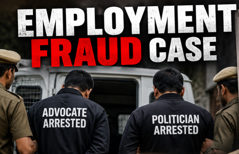 Employment Fraud Syndicate Dismantled in Budgam; Advocate, Politician Arrested